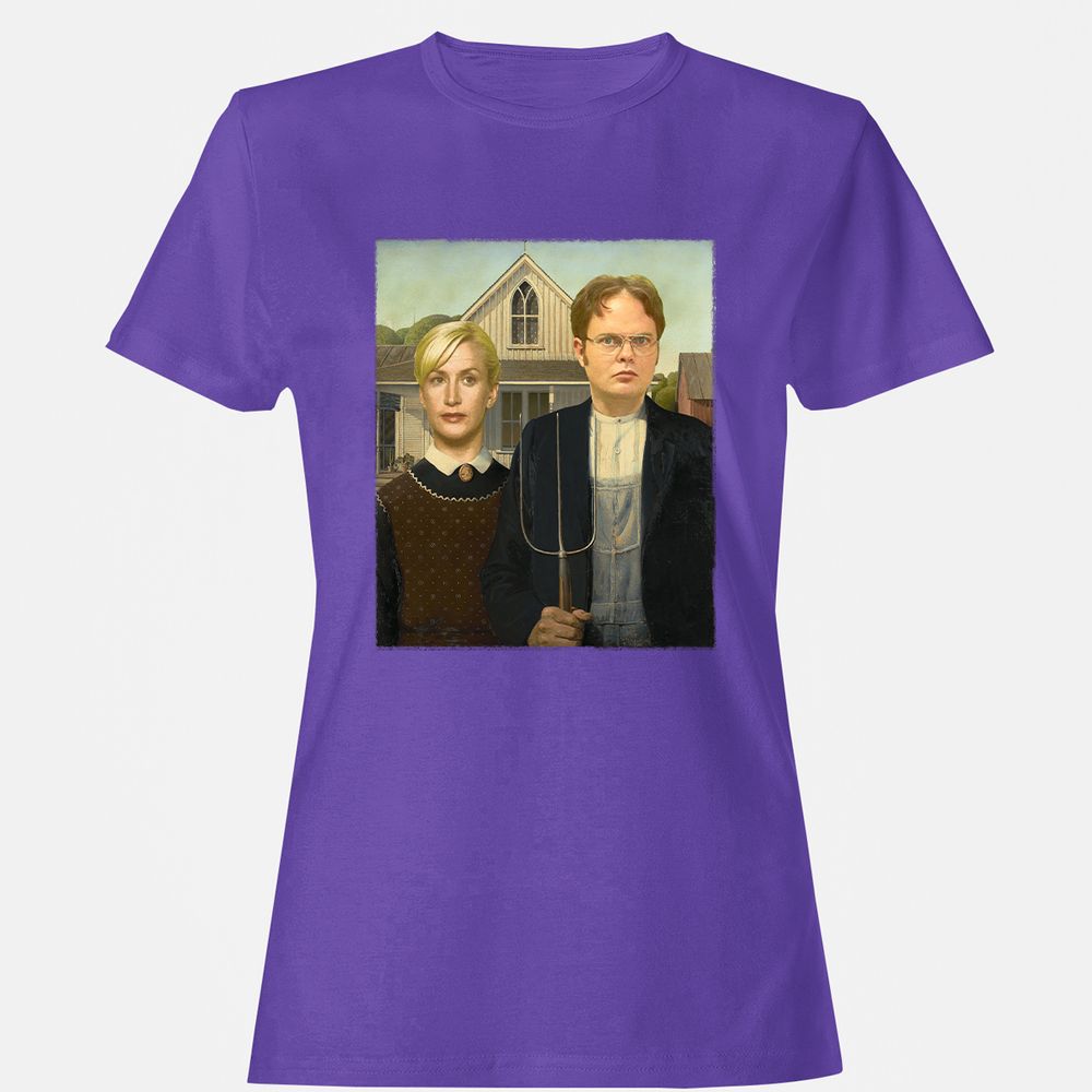 Women's T-Shirt - FE9LNTMG - Purple - 12