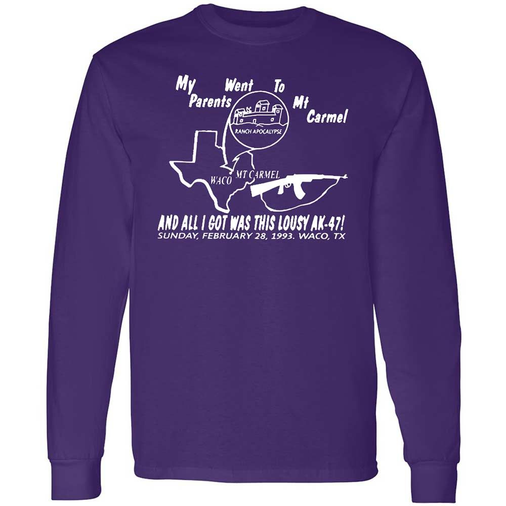 Long Sleeve T-Shirt - ZVXC6RHC - Purple - 12
