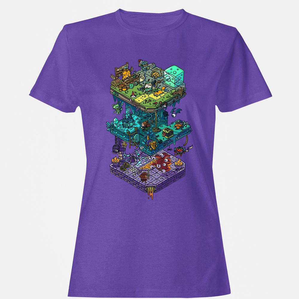 Women's T-Shirt - 591ELRKZ - Purple - 12