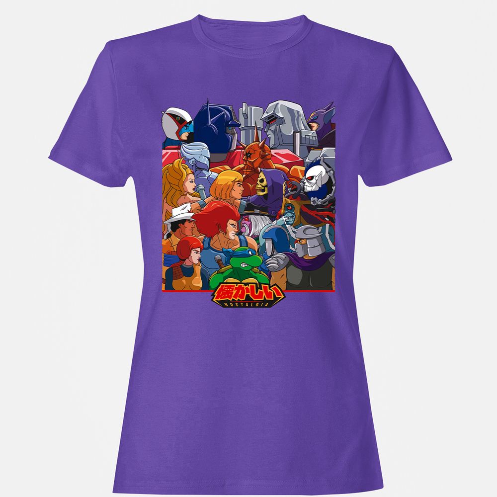 Women's T-Shirt - 4BKAL3WB - Purple - 12