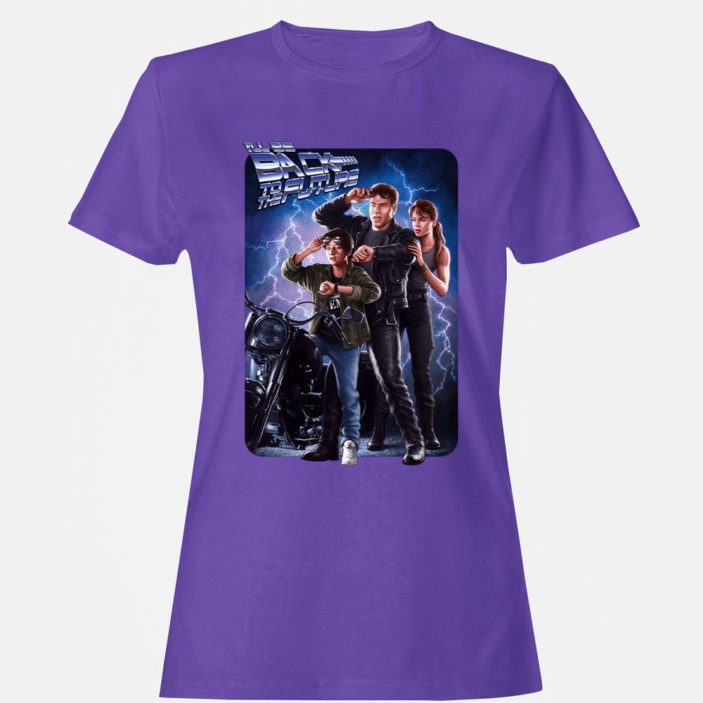 Women's T-Shirt - QB1G4DRN - Purple - 12
