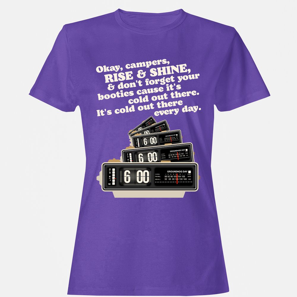 Women's T-Shirt - B597QEYG - Purple - 12