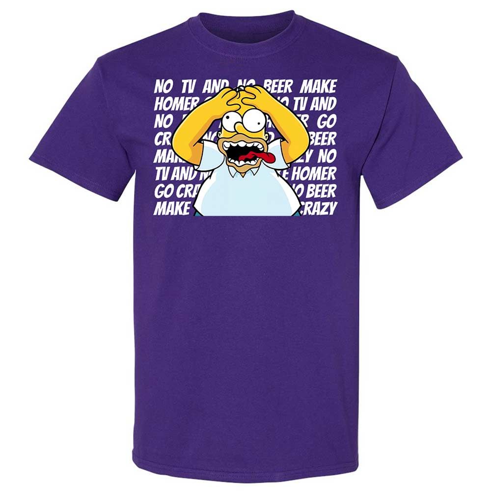 No TV and No Beer Make Homer Go Crazy - Purple - 12