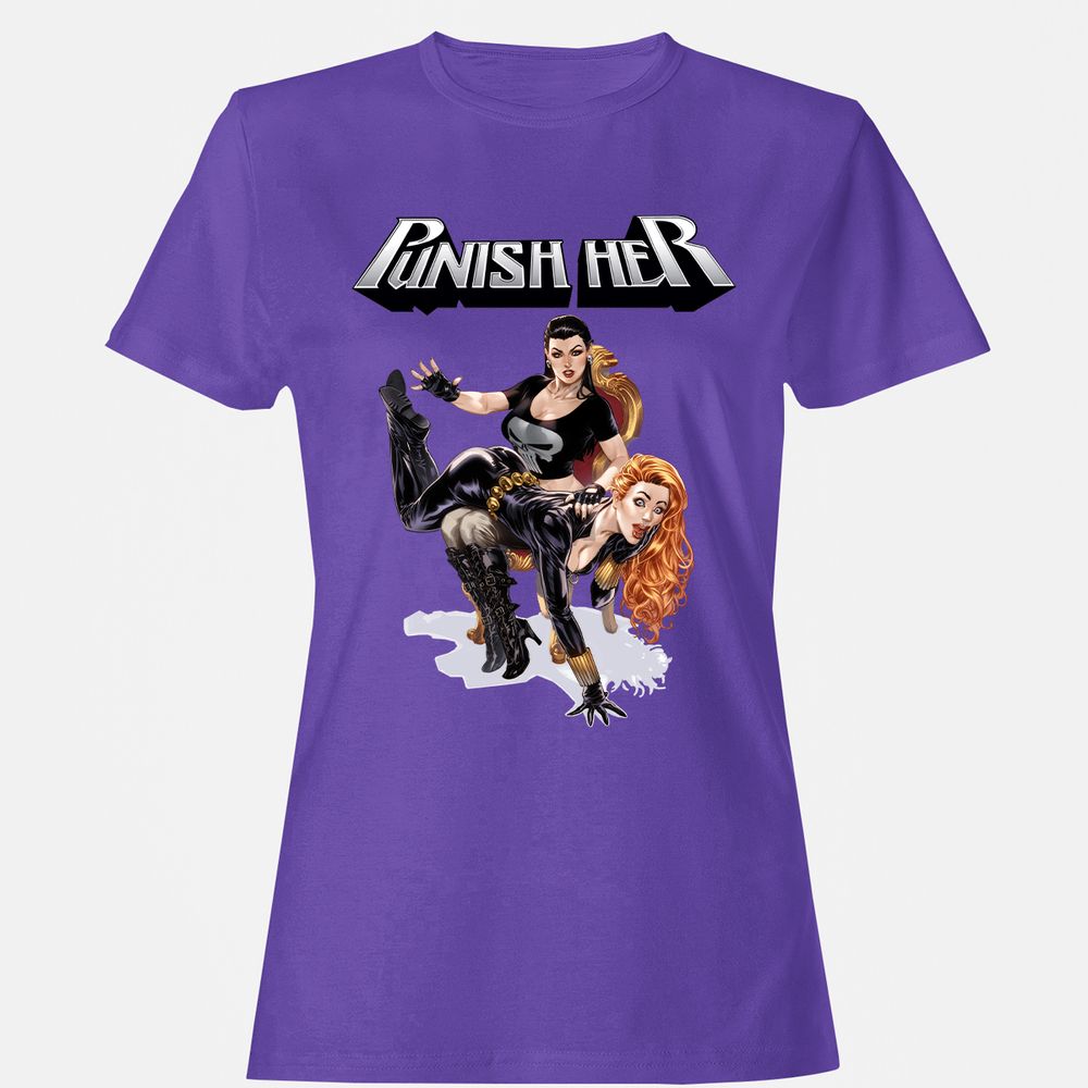 Women's T-Shirt - 7N5D7GK9 - Purple - 12