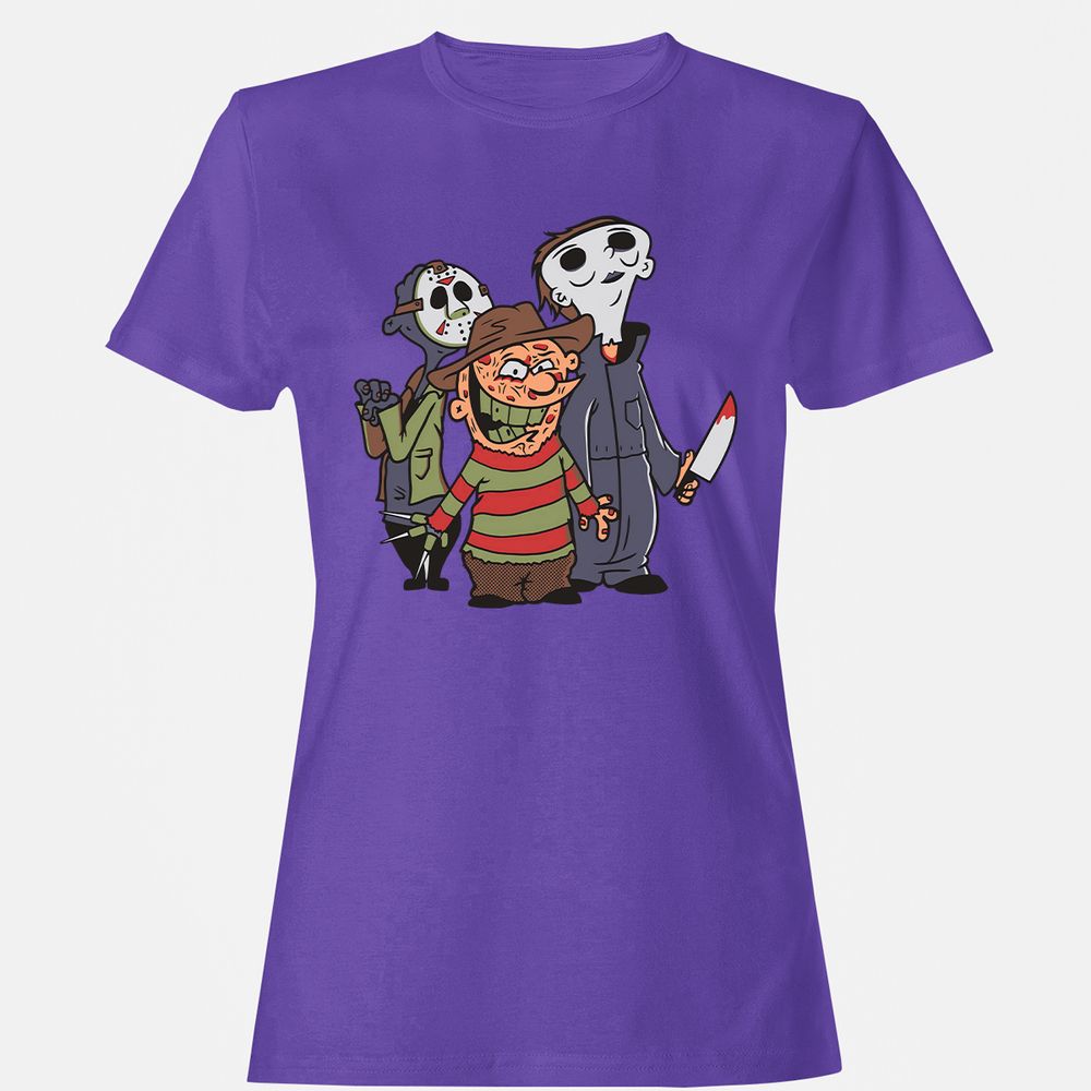 Women's T-Shirt - SL797E1Q - Purple - 12