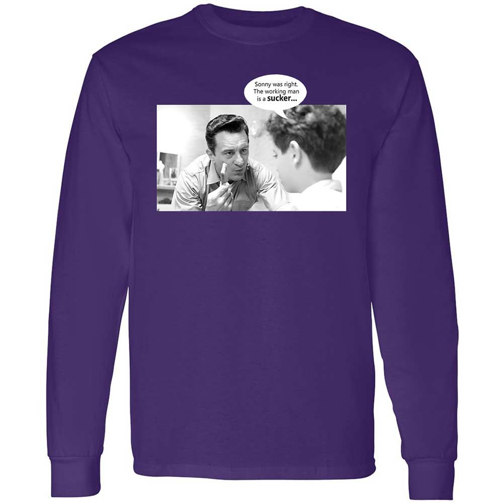 Long Sleeve T-Shirt - YGGLE5KP - Purple - 12