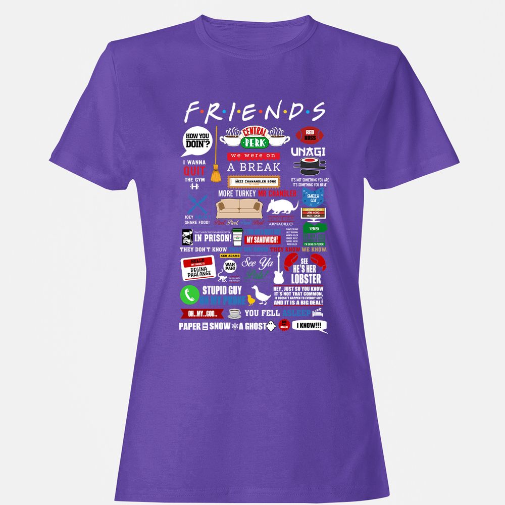 Women's T-Shirt - YC4DHBQ7 - Purple - 12