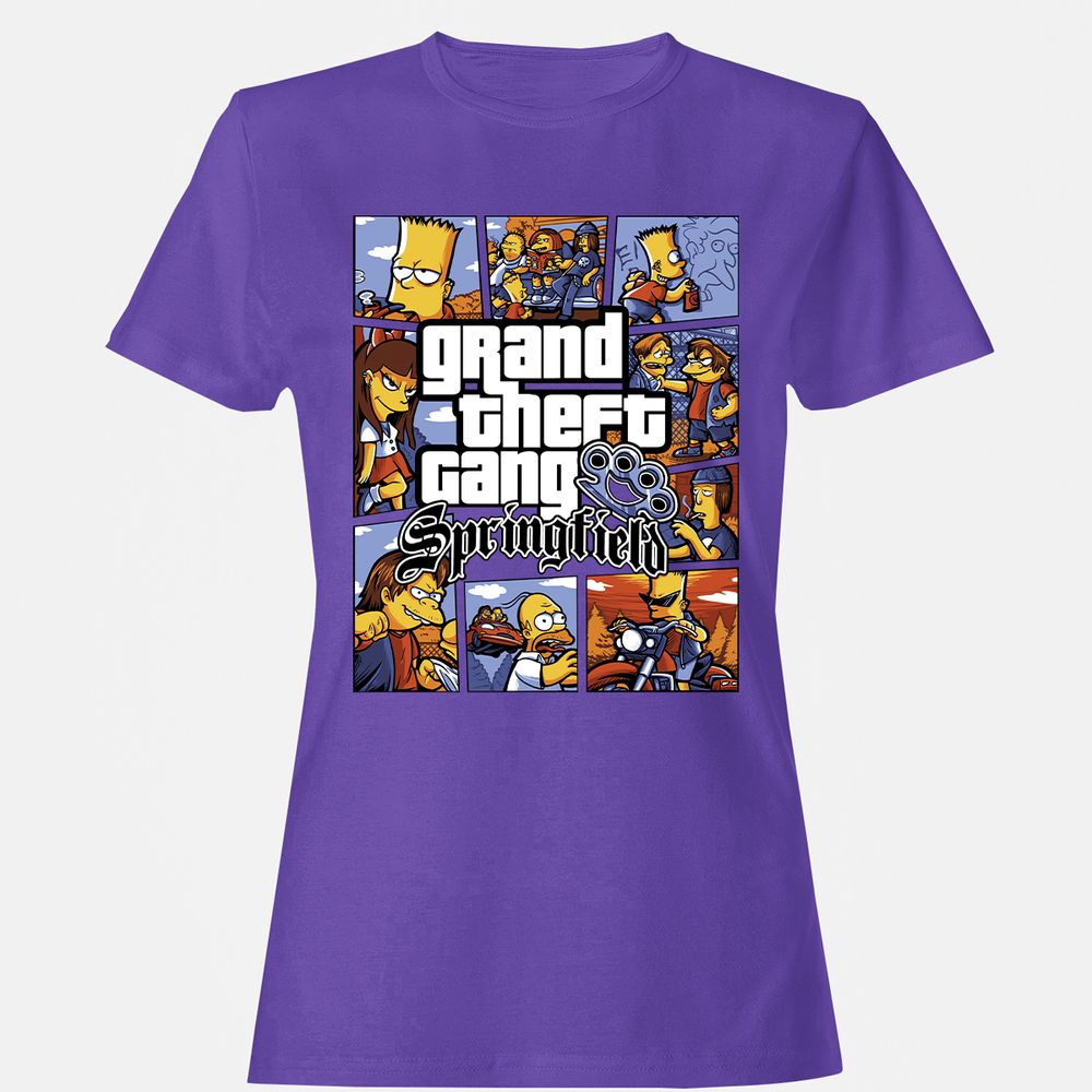 Women's T-Shirt - 2U7DKQSM - Purple - 12