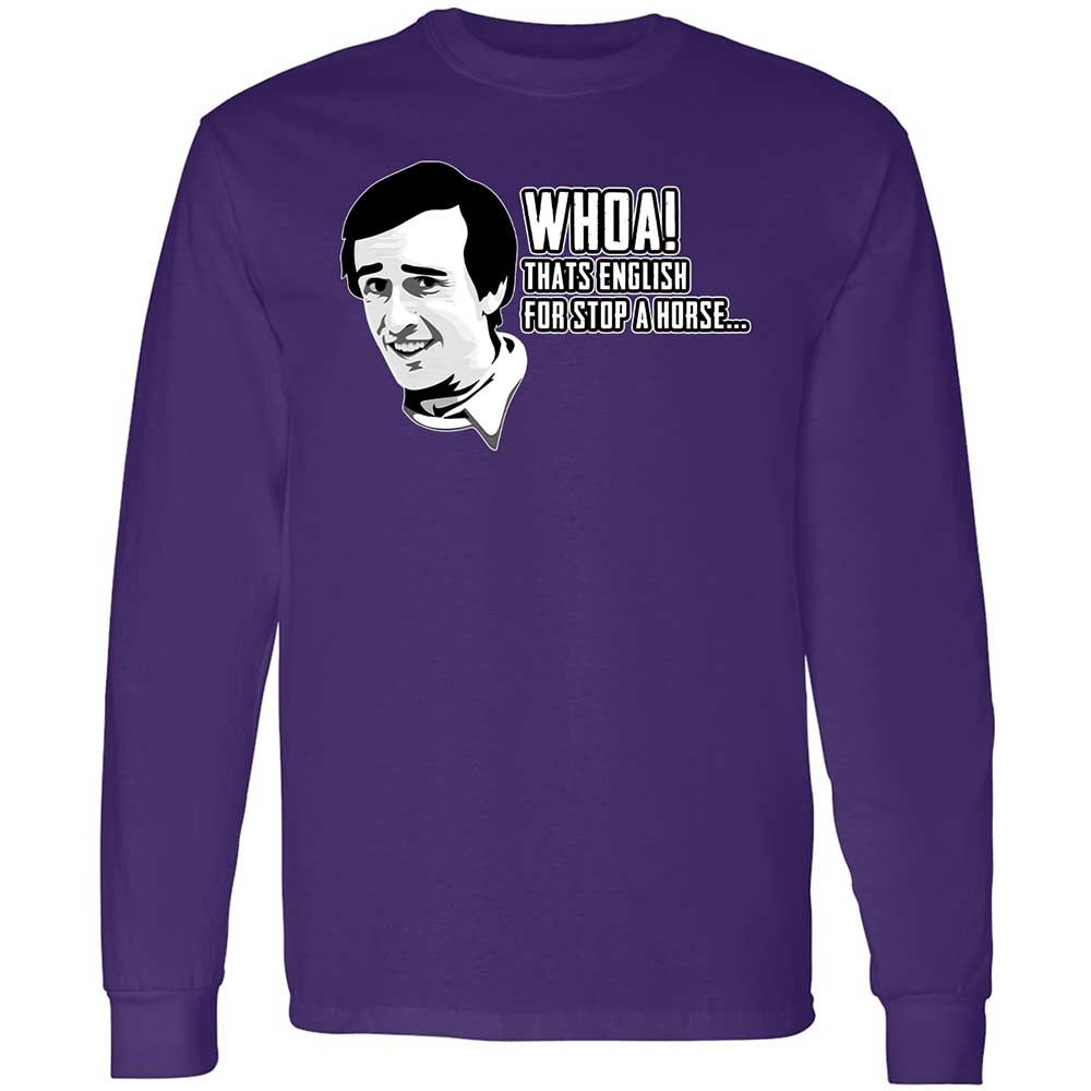 Long Sleeve T-Shirt - QFNP3US7 - Purple - 12