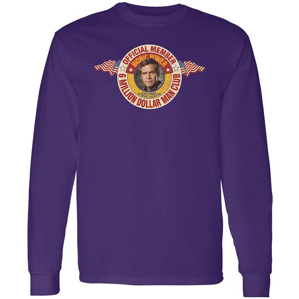 Long Sleeve T-Shirt - D1VGR2YN - Purple - 12