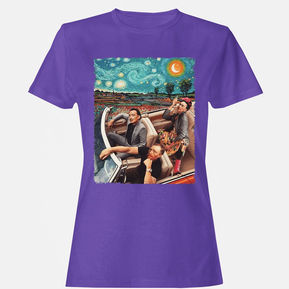 Women's T-Shirt - 74GEV9ZB - Purple - 12