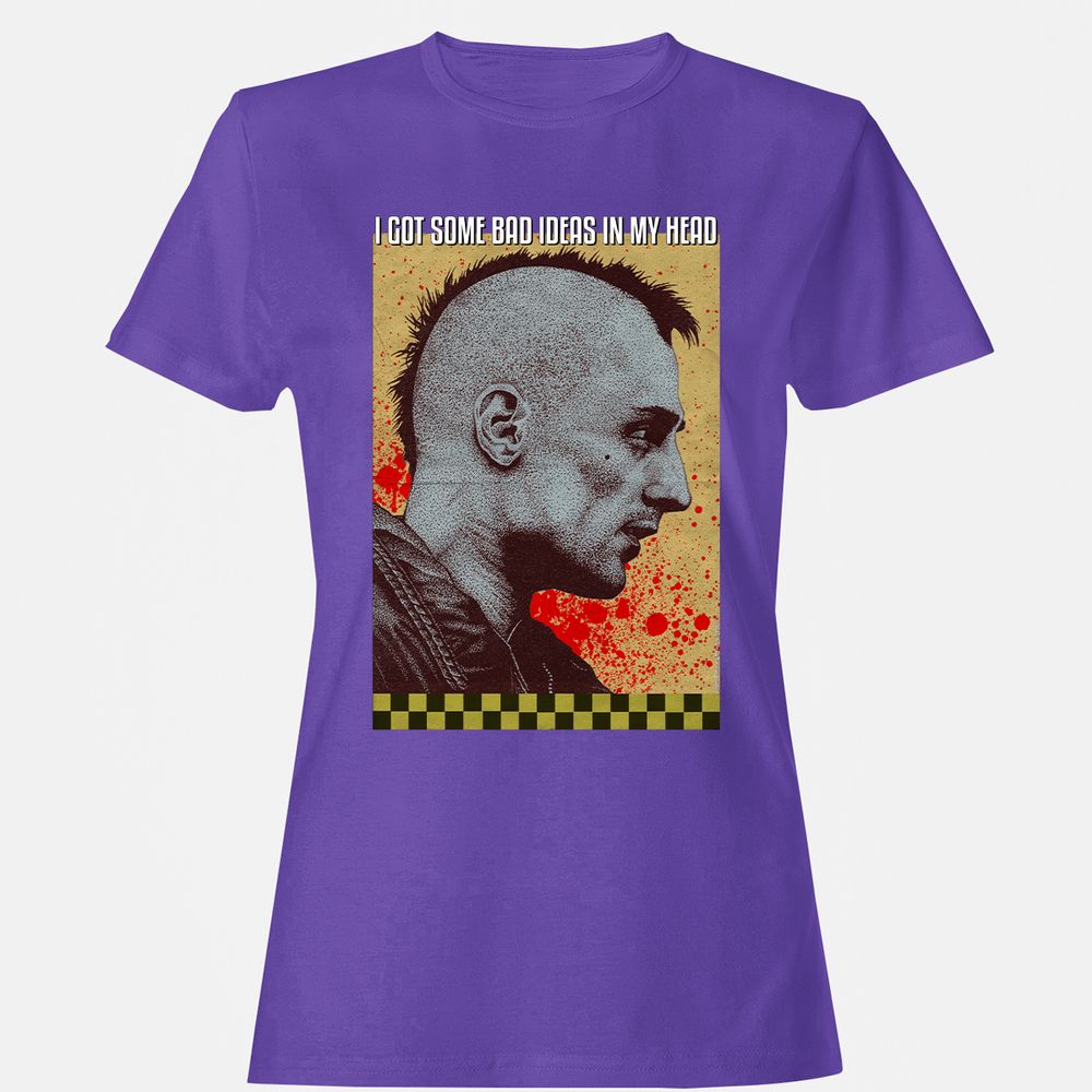 Women's T-Shirt - Q286XVZE - Purple - 12