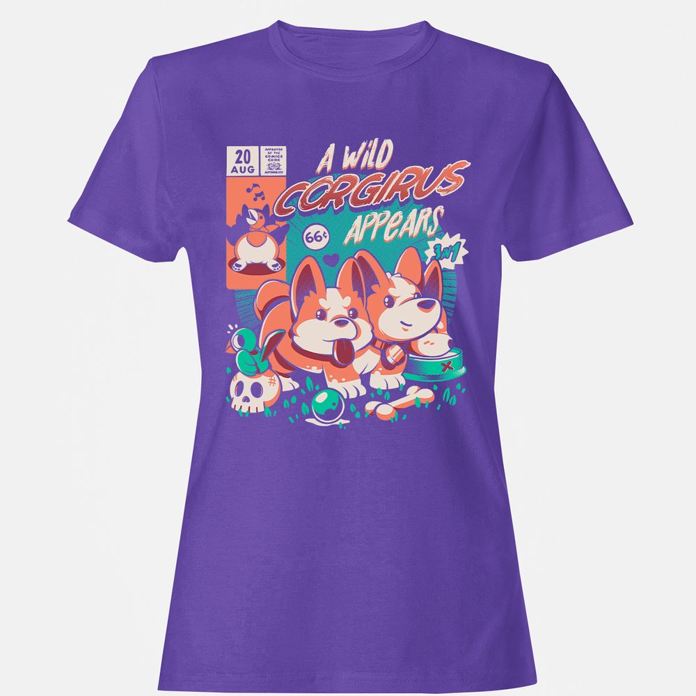 Women's T-Shirt - 3BSRU41K - Purple - 12