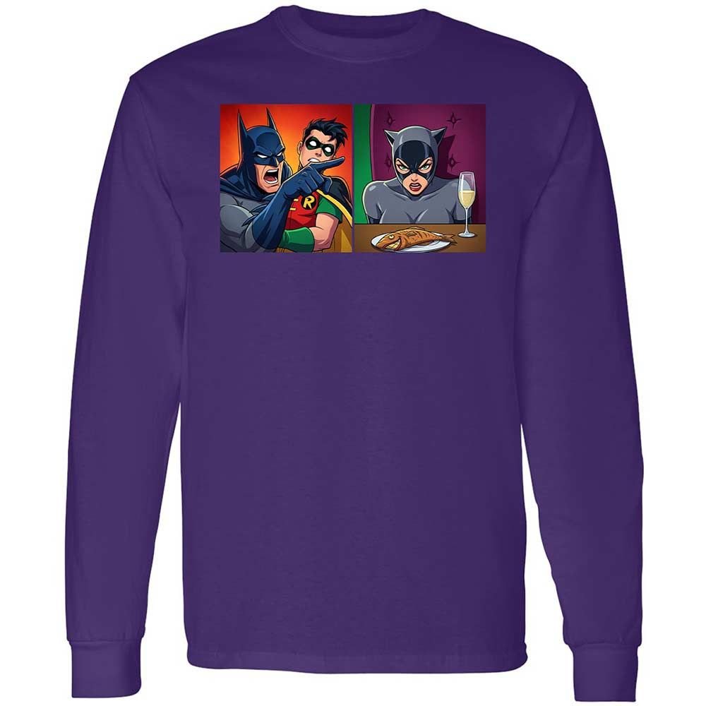 Bat Yelling at Catwoman - Purple - 12
