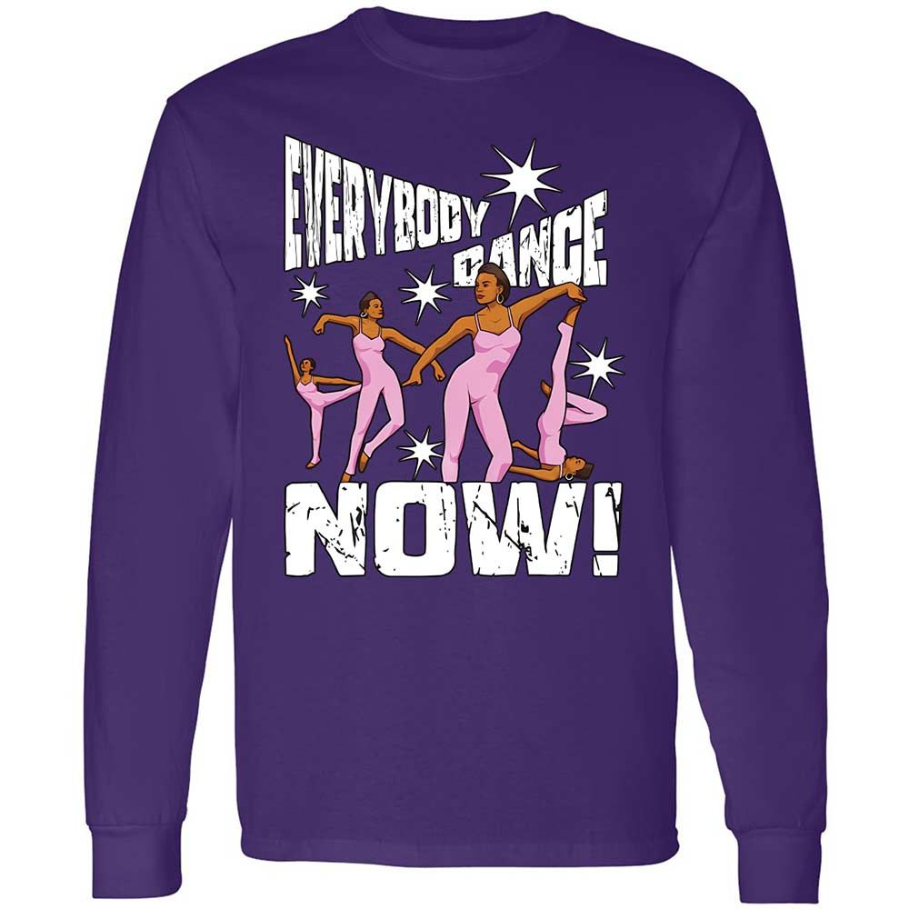 Long Sleeve T-Shirt - BKH5UZSN - Purple - 12