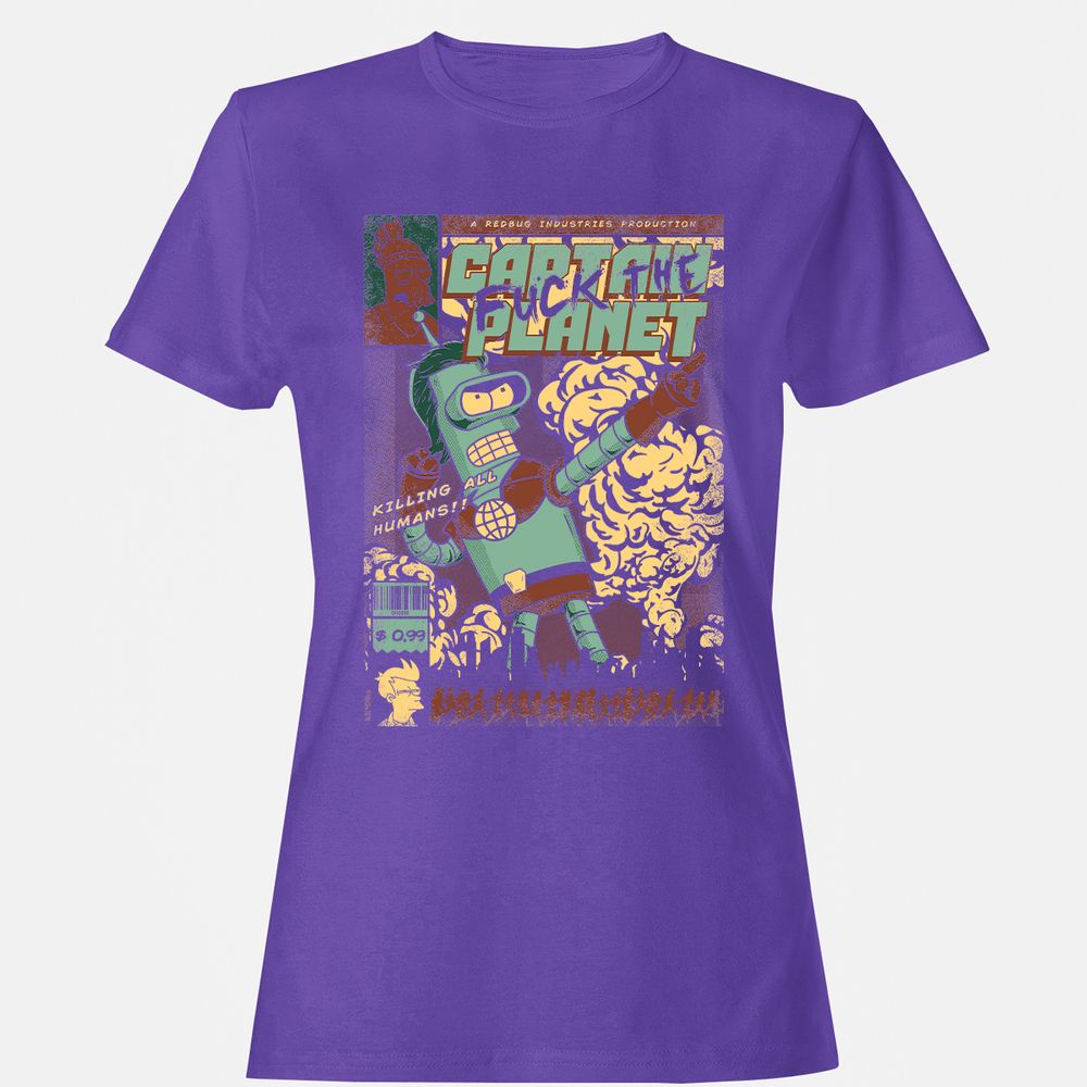 Women's T-Shirt - YLKNB754 - Purple - 12