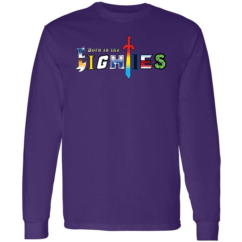 Long Sleeve T-Shirt - V5GVQ1T3 - Purple - 12