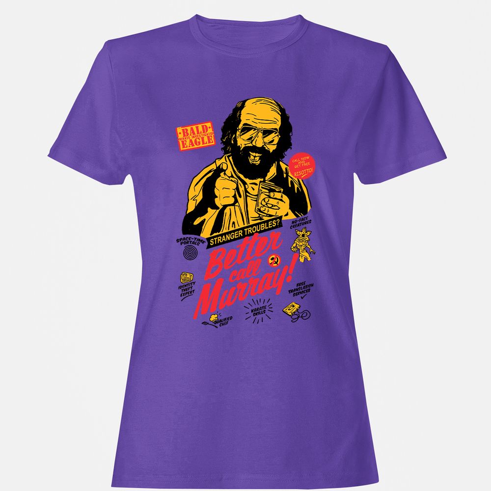Women's T-Shirt - RU99P7PJ - Purple - 12