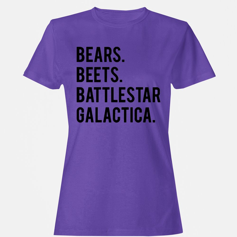 Women's T-Shirt - QVFES2BS - Purple - 12