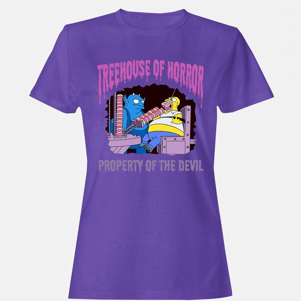 Women's T-Shirt - D3J36H7Z - Purple - 12