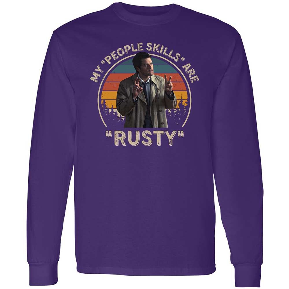 Long Sleeve T-Shirt - SK8UPJGN - Purple - 12
