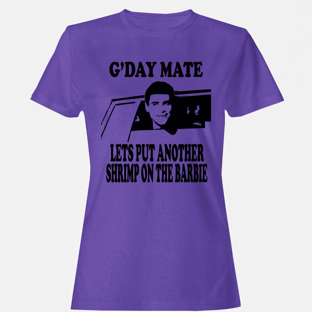 Women's T-Shirt - B2SS7HZL - Purple - 12