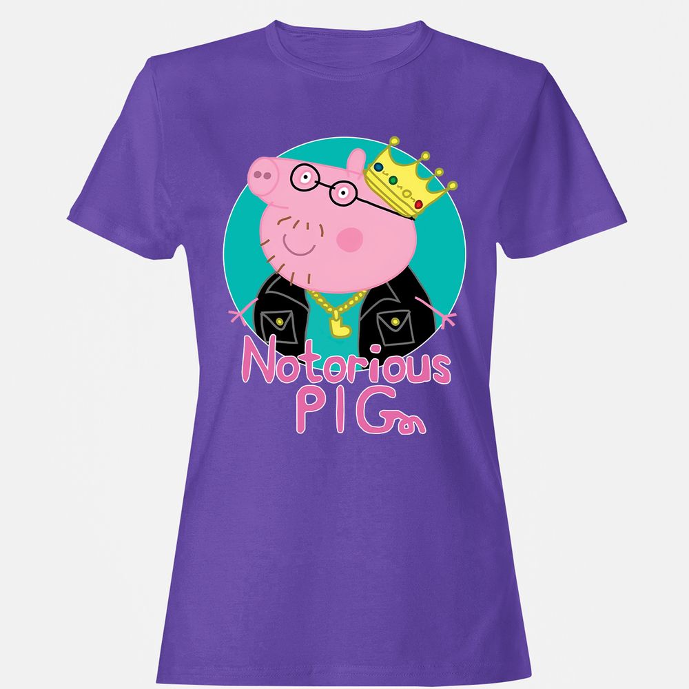 Women's T-Shirt - N8G9AHUG - Purple - 12