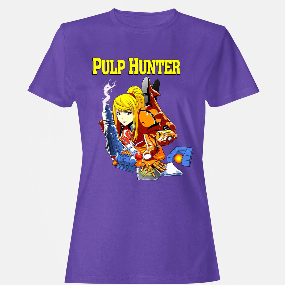 Women's T-Shirt - Q4HU9R7D - Purple - 12