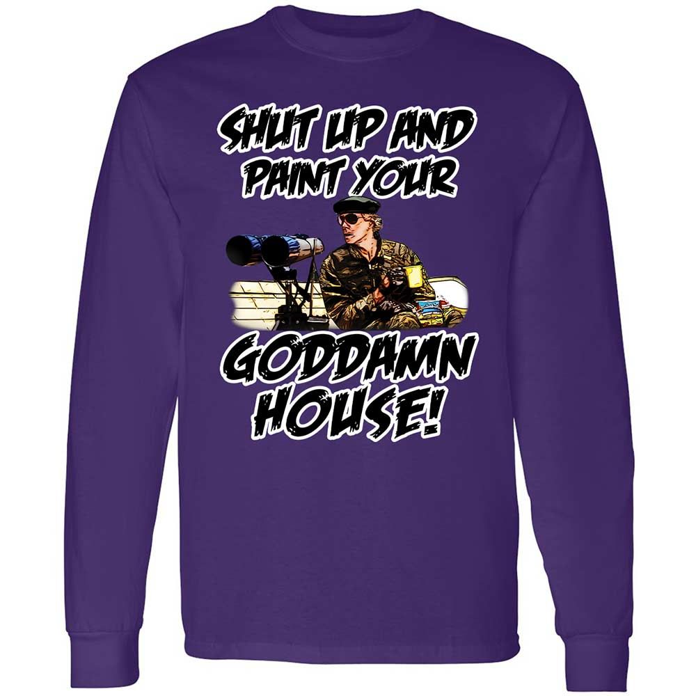 Long Sleeve T-Shirt - F5JVTDJ8 - Purple - 12