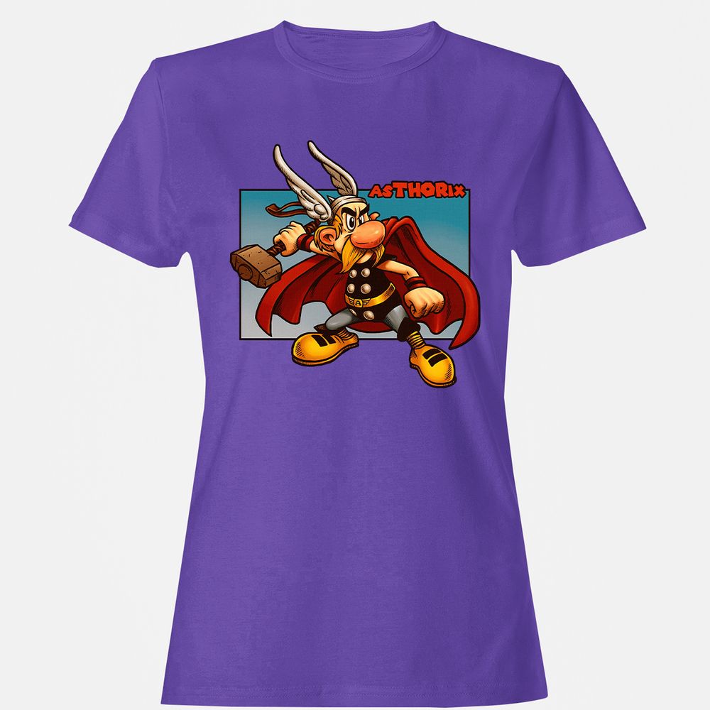 Women's T-Shirt - 8E2FL1MX - Purple - 12