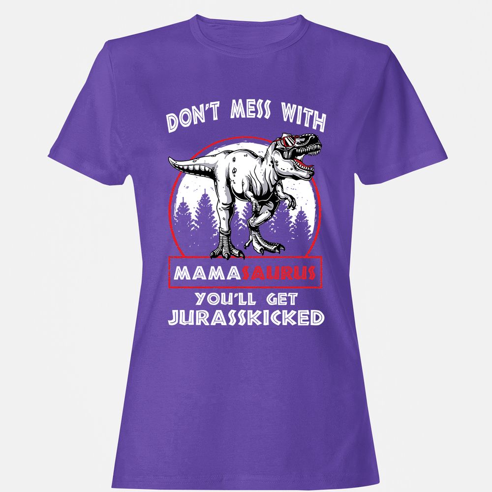 Women's T-Shirt - A8JQCE7Q - Purple - 12