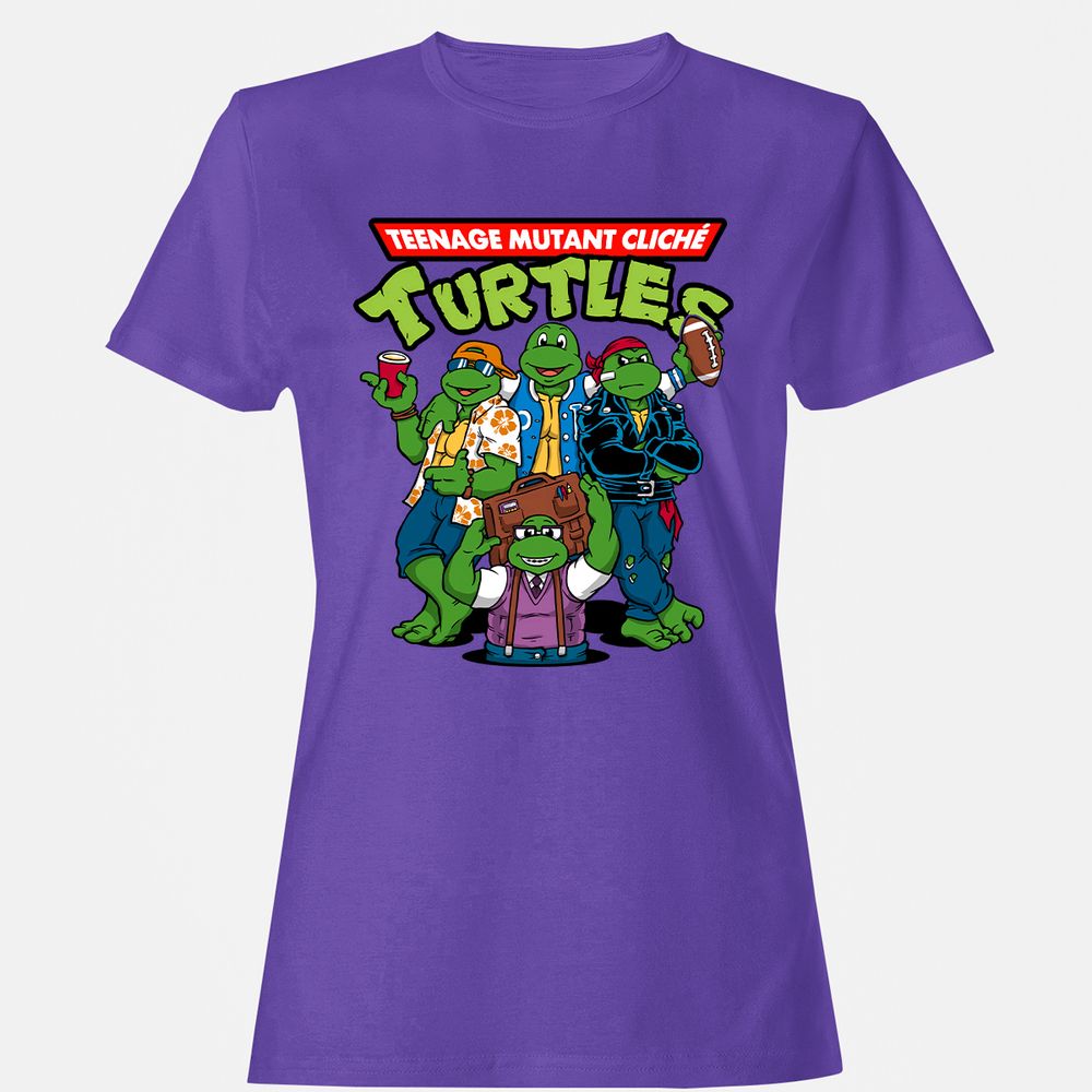 Women's T-Shirt - E8X6KG7S - Purple - 12