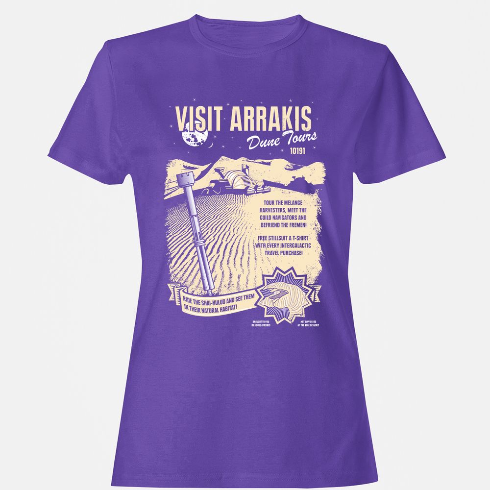 Women's T-Shirt - D3C3RZQY - Purple - 12