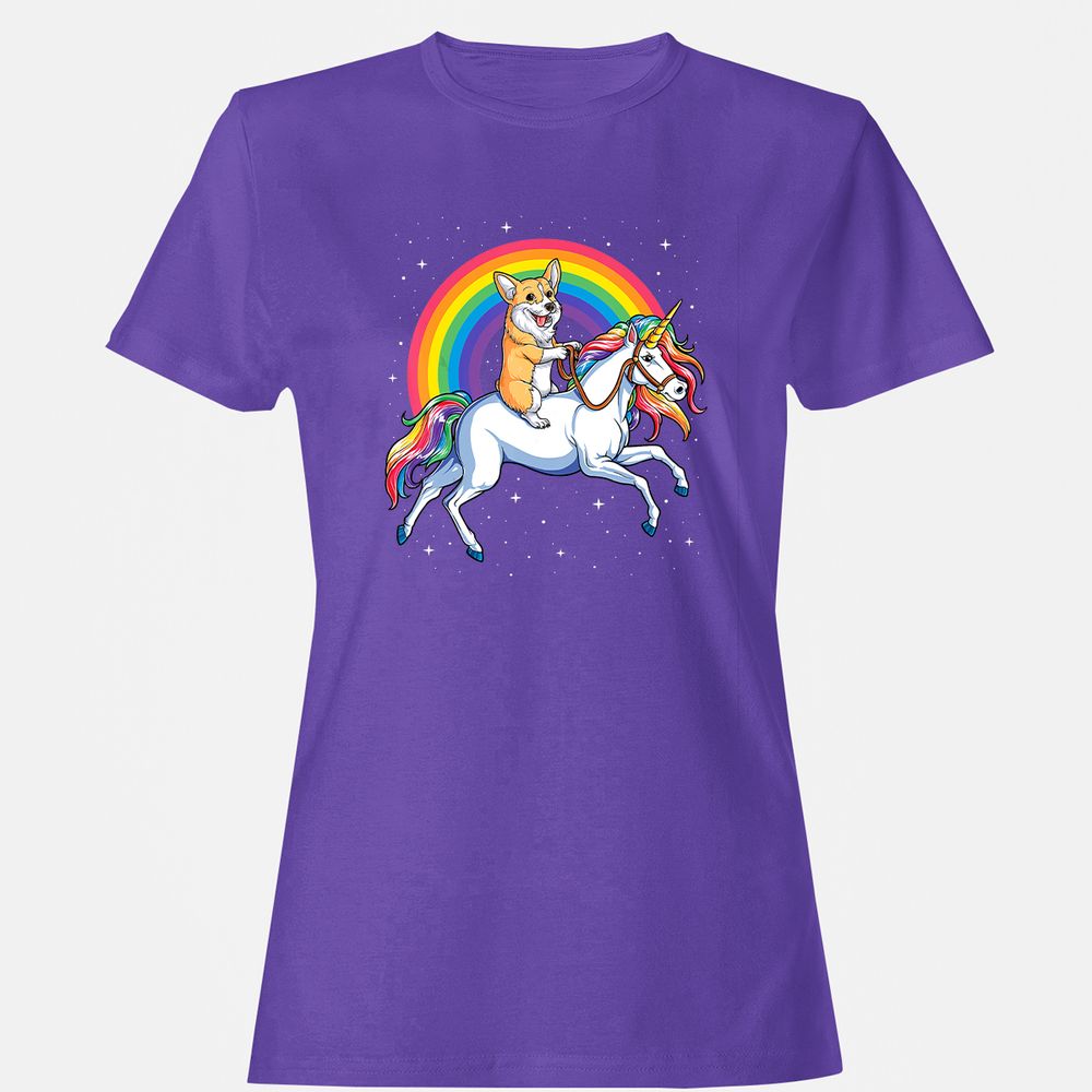 Women's T-Shirt - QVYRL5DG - Purple - 12