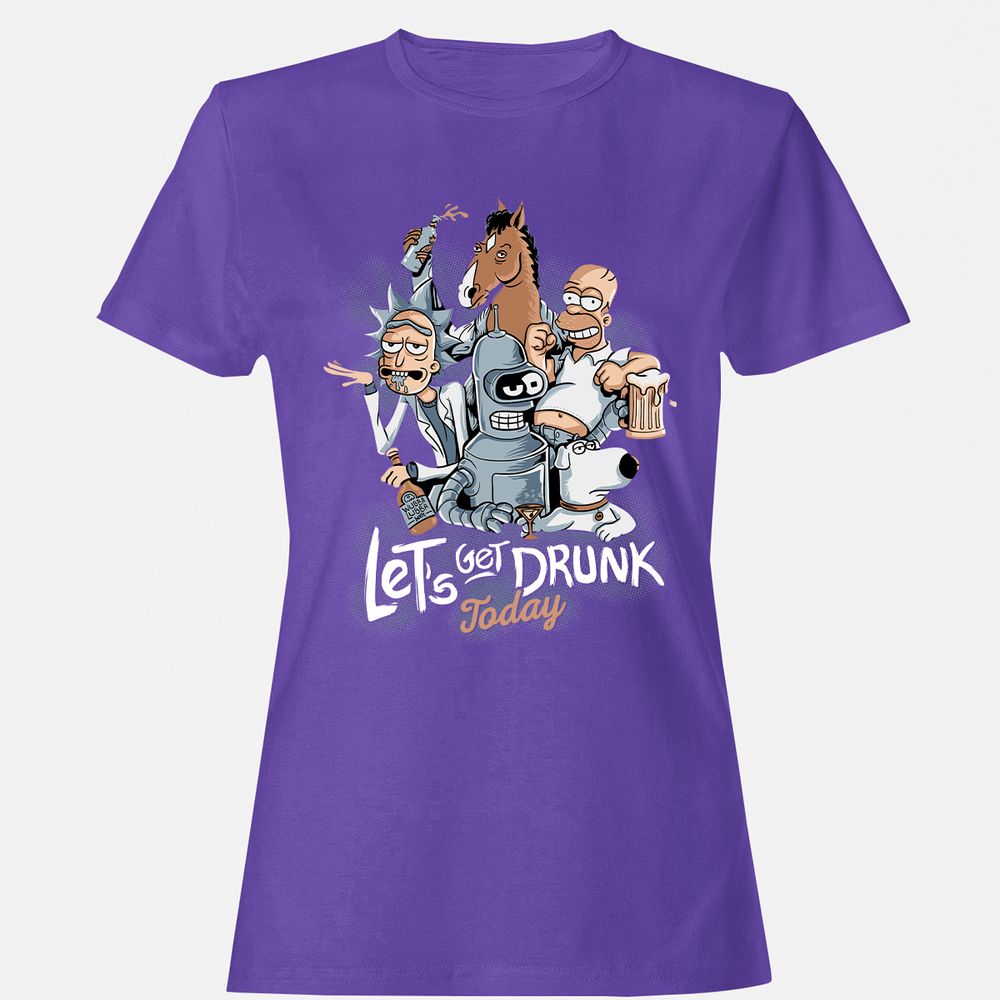 Women's T-Shirt - DHL9WV2K - Purple - 12