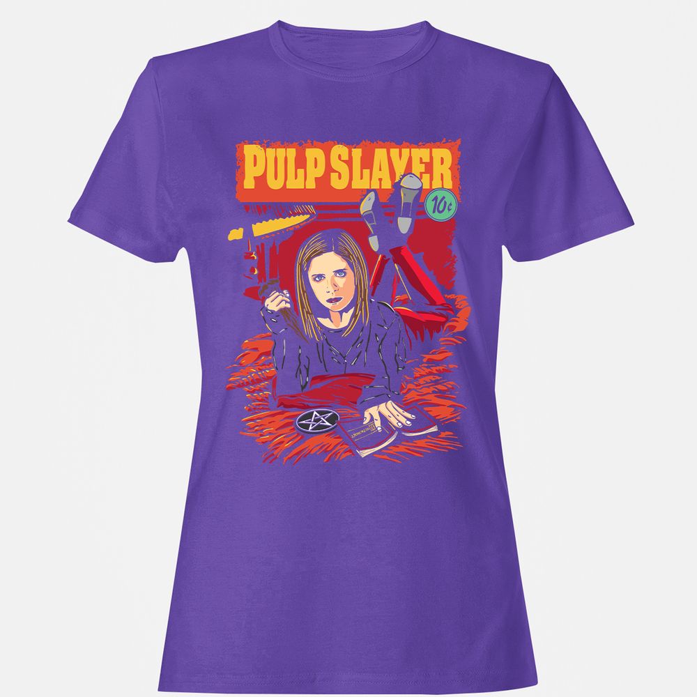 Women's T-Shirt - 67G4VQM8 - Purple - 12