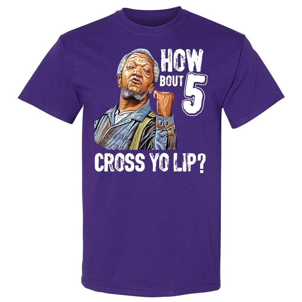 How bout 5 cross yo lip - Purple - 12