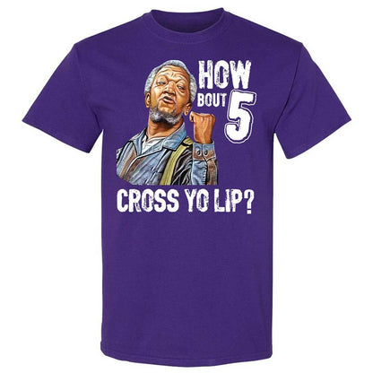 How bout 5 cross yo lip - Purple - 12