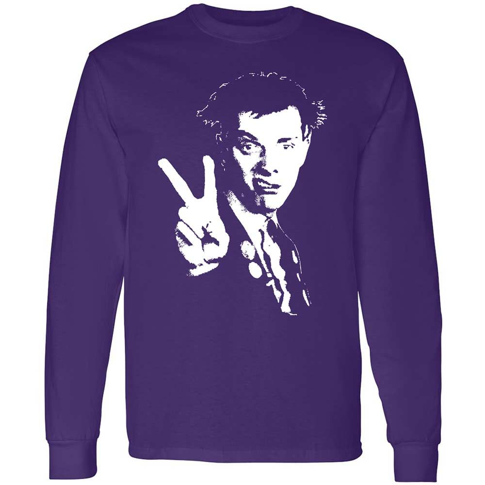 Long Sleeve T-Shirt - Black - Purple - 12