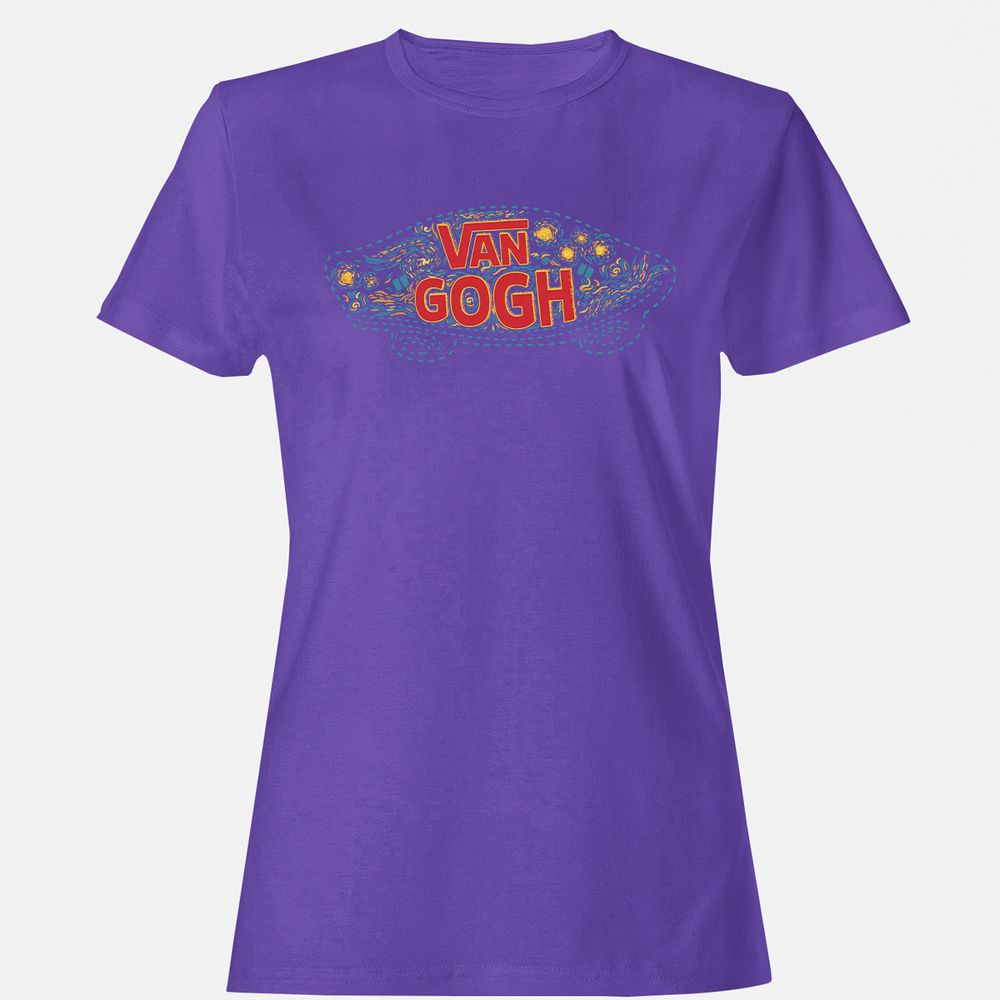 Women's T-Shirt - BR8CZEQM - Purple - 12