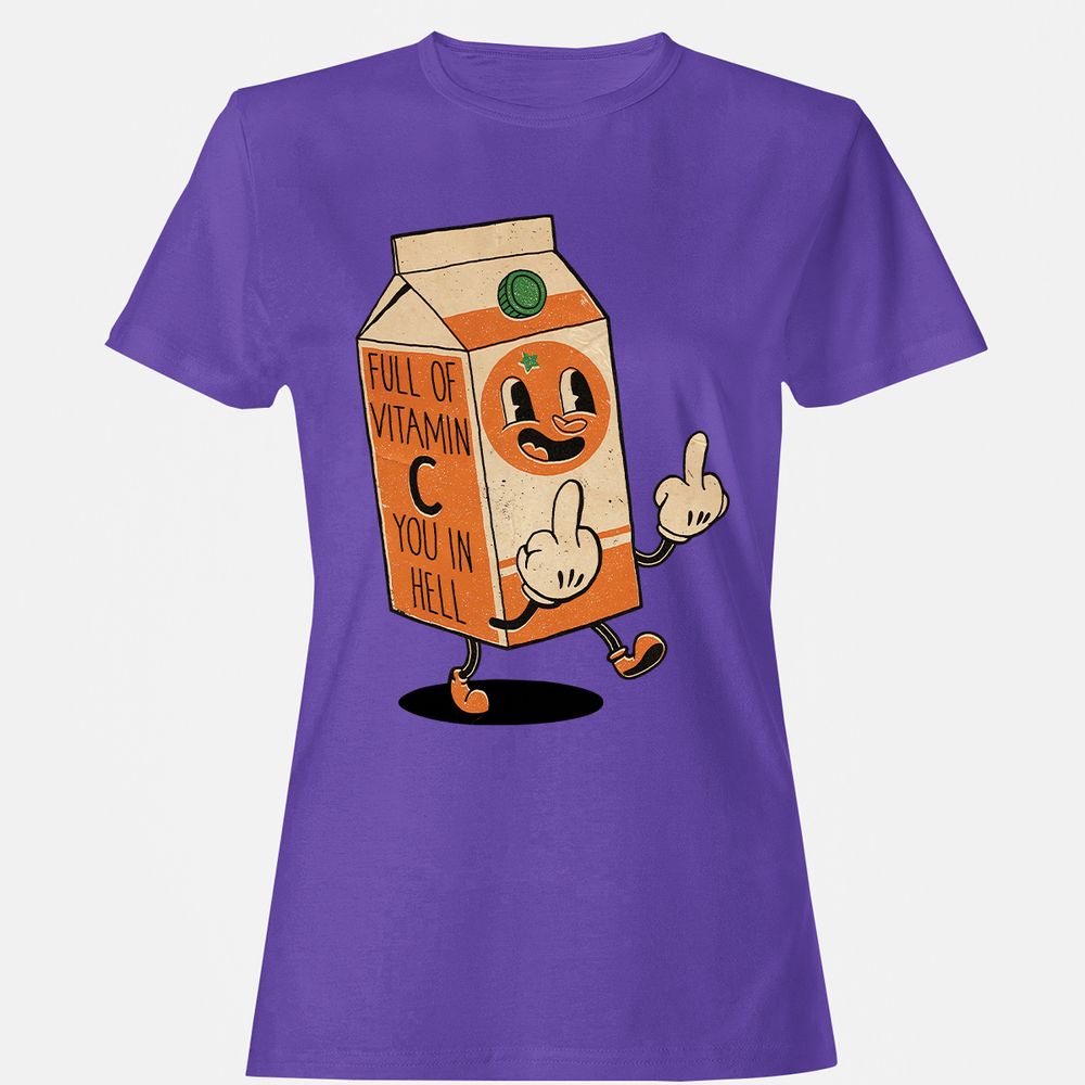 Women's T-Shirt - HJGXE73T - Purple - 12
