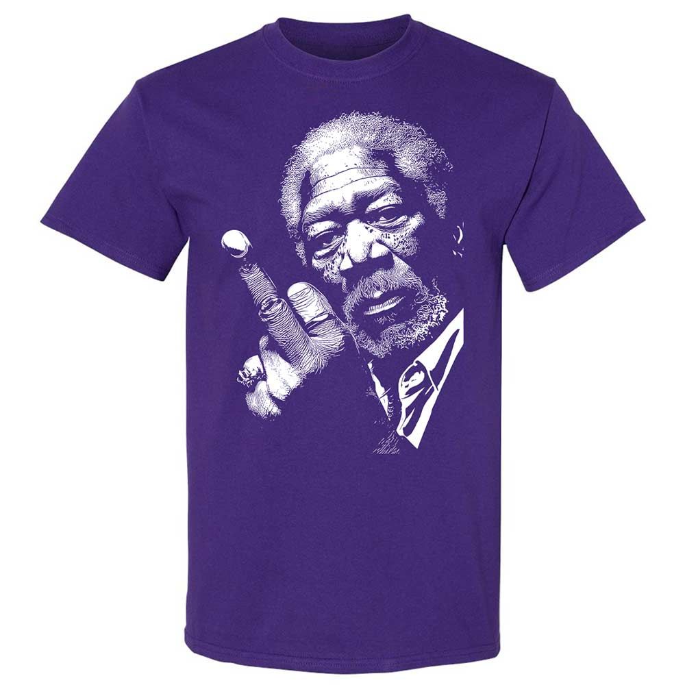 Morgan Freeman middle finger - Purple - 12
