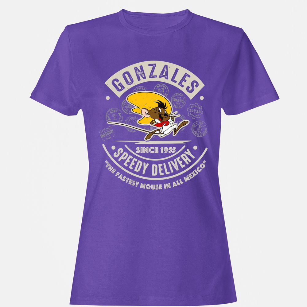 Women's T-Shirt - SBYV7E6M - Purple - 12