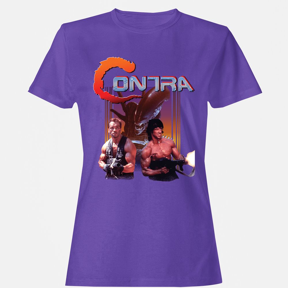 Women's T-Shirt - XPJLZ5FA - Purple - 12