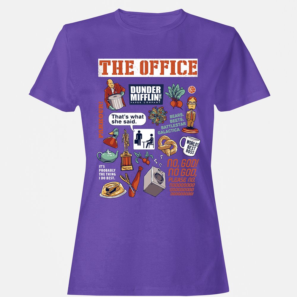 Women's T-Shirt - XH8XTTL8 - Purple - 12