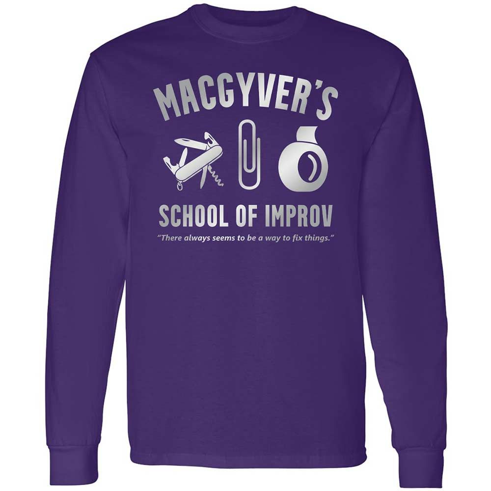Long Sleeve T-Shirt - J7VD8LR4 - Purple - 12