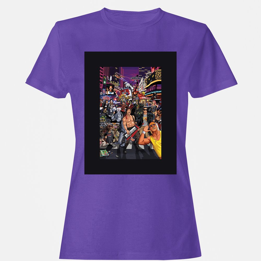 Women's T-Shirt - KQLA58Q7 - Purple - 12
