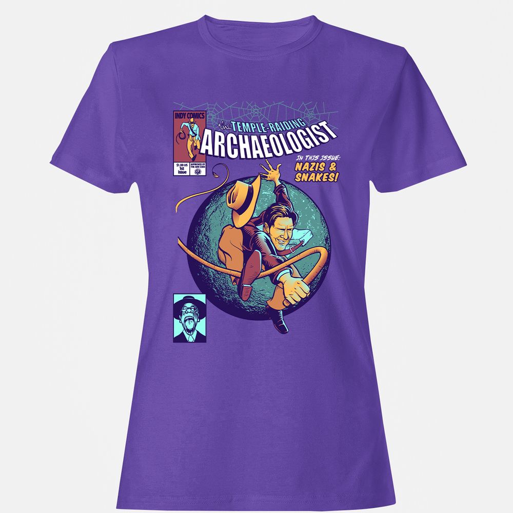 Women's T-Shirt - T7MQZX6J - Purple - 12