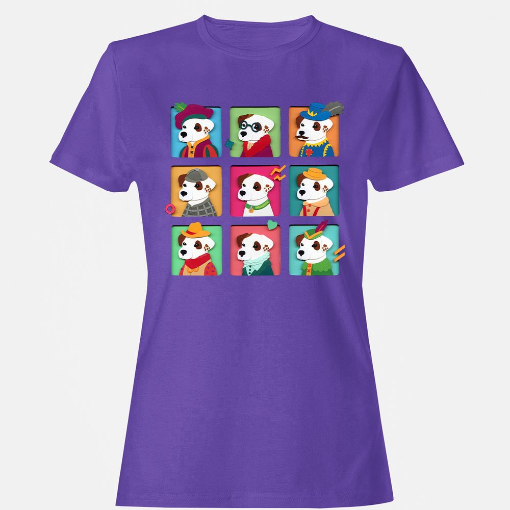 Women's T-Shirt - 916FX9DK - Purple - 12