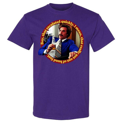 Classic Unisex T-Shirt - Q9J1EGS1 - Purple - 12
